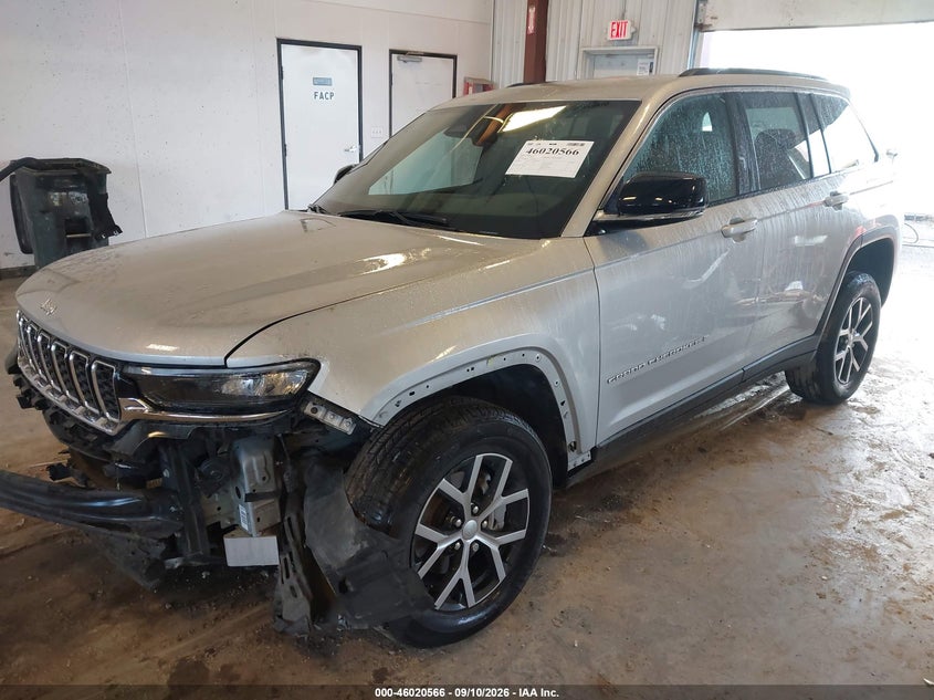 Vin: 1c4rjhbg2sc345240, lot: 46519957, jeep grand cherokee limited 4x4 20252
