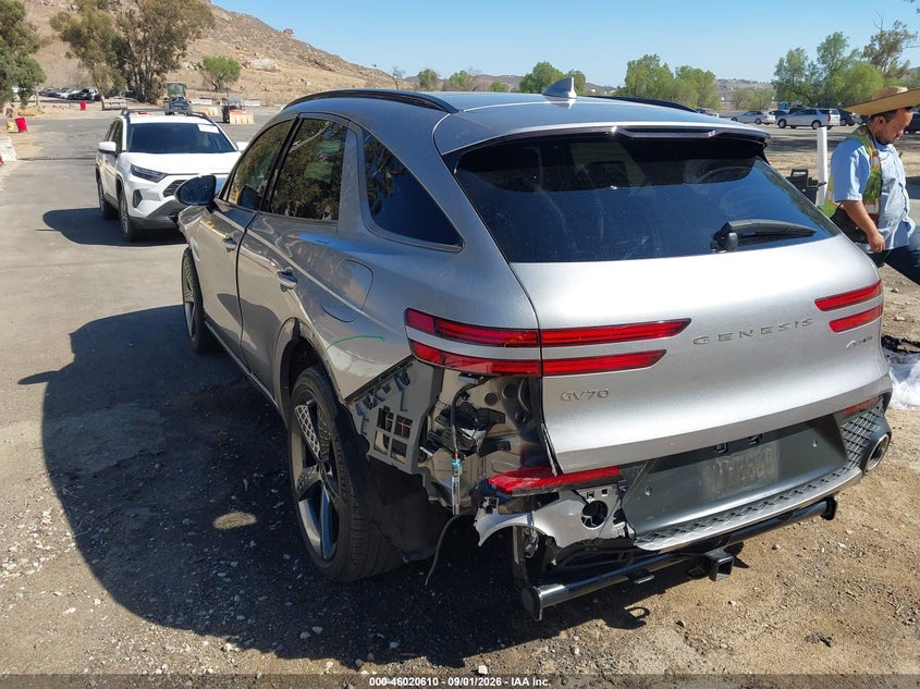 Vin: kmumcdtc9nu011761, lot: 46520001, genesis gv70 3.5t awd sport 20223