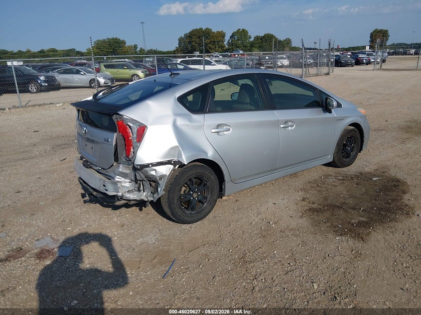 Vin: jtdkn3du6d5570456, lot: 46520018, toyota prius three 20134