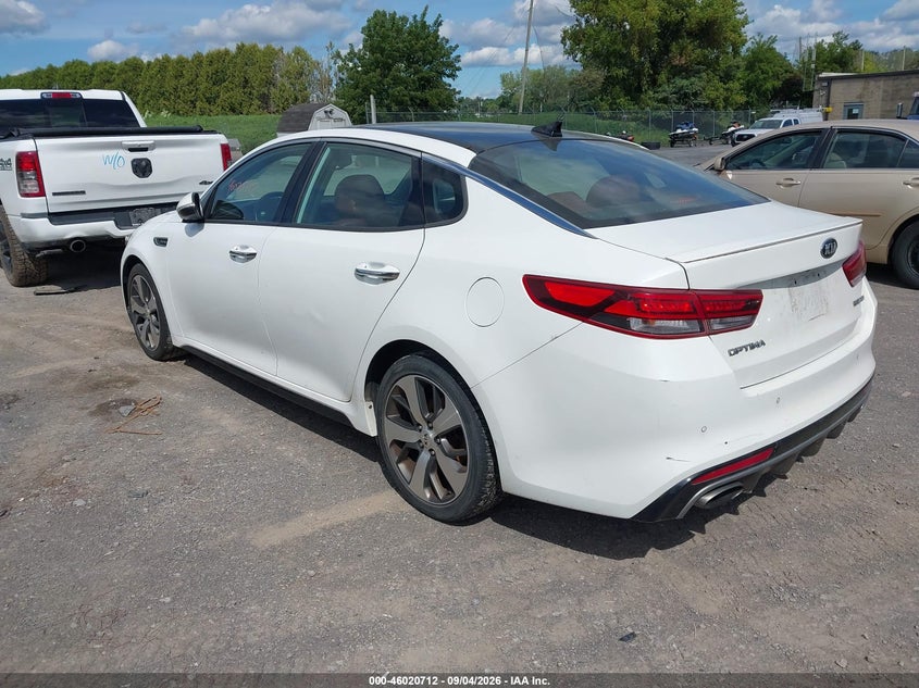 Vin: 5xxgw4l28gg021947, lot: 46520103, kia optima sx turbo 20163