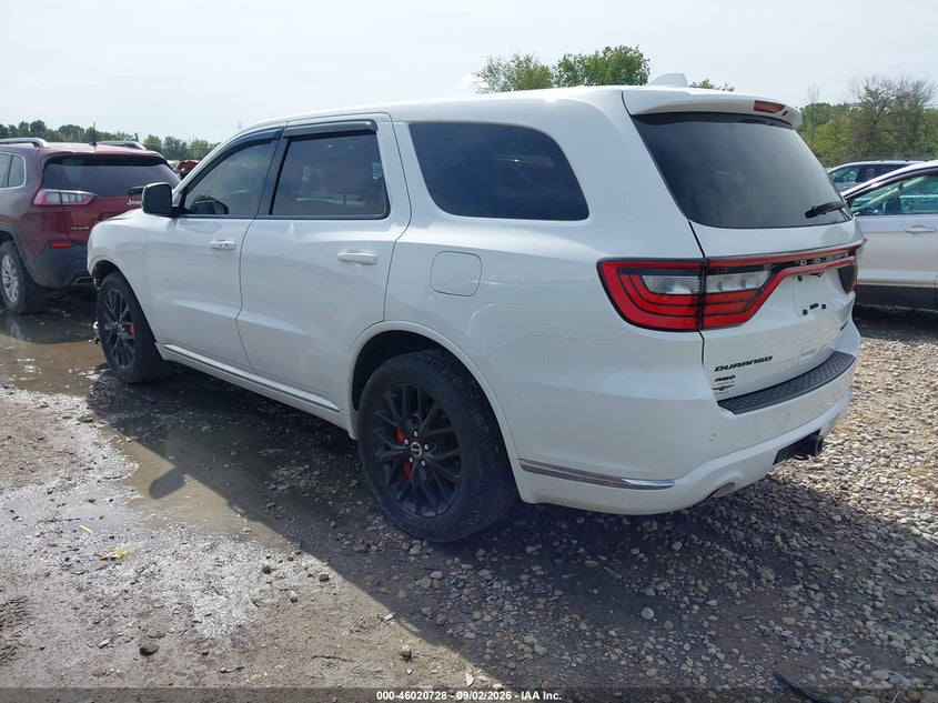 Vin: 1c4rdjdg5fc600268, lot: 46520119, dodge durango limited 20153