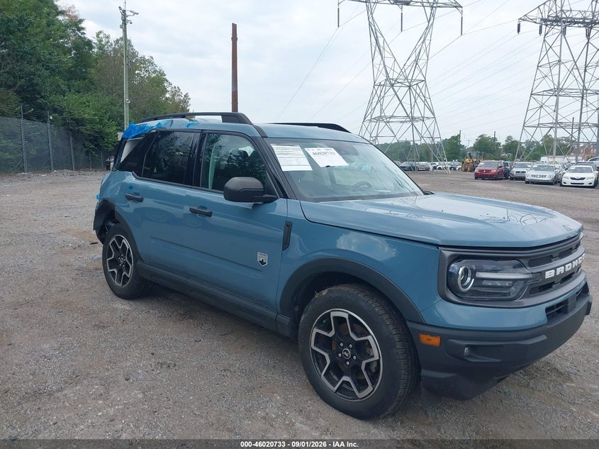 2022 Ford Bronco Sport Big Bend, Rear, IAAI, VIN 3FMCR9B6XNRD16937