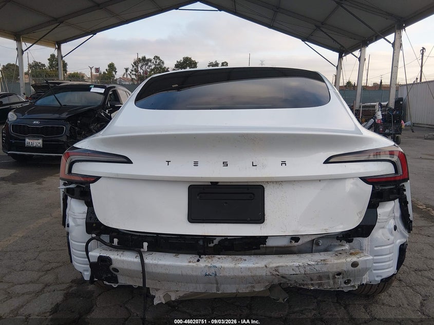 TESLA MODEL 3 2026 VIN 5YJ3E1EA9TF163712