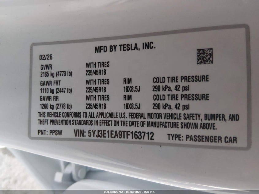 TESLA MODEL 3 - zdjęcie 9