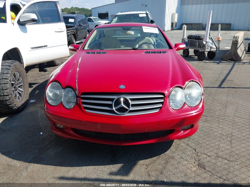 MERCEDES-BENZ SL 500 2005 VIN WDBSK75F05F097440