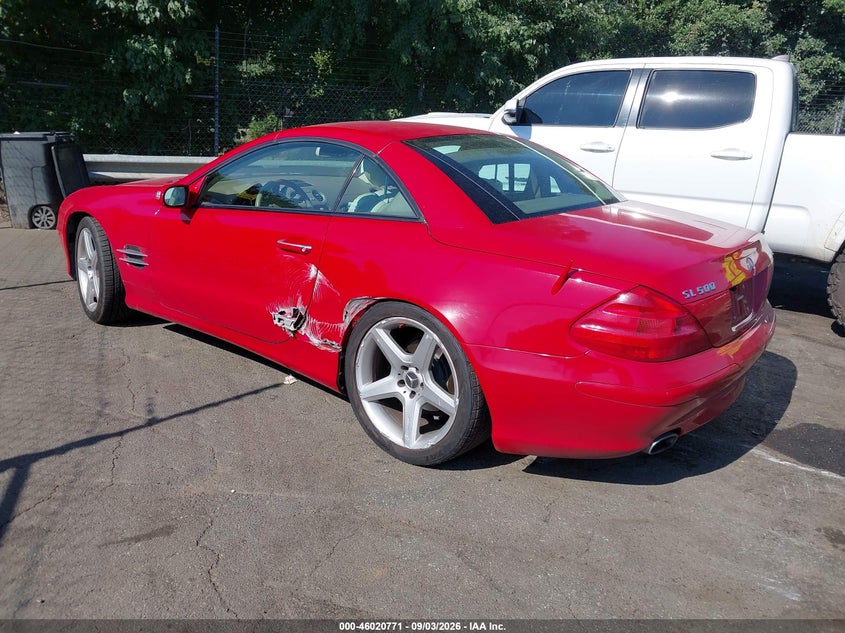 MERCEDES-BENZ SL 500 2005 VIN WDBSK75F05F097440