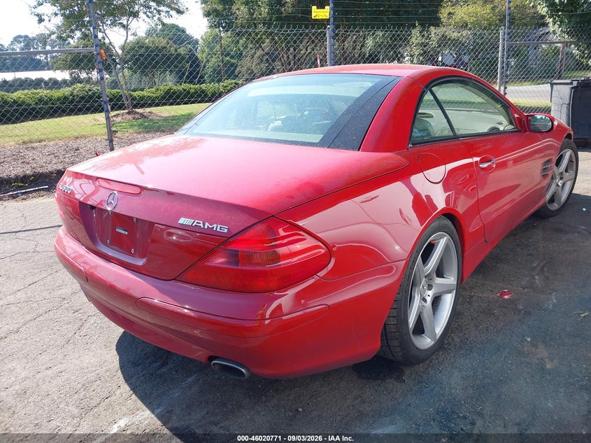 MERCEDES-BENZ SL 500 2005 VIN WDBSK75F05F097440