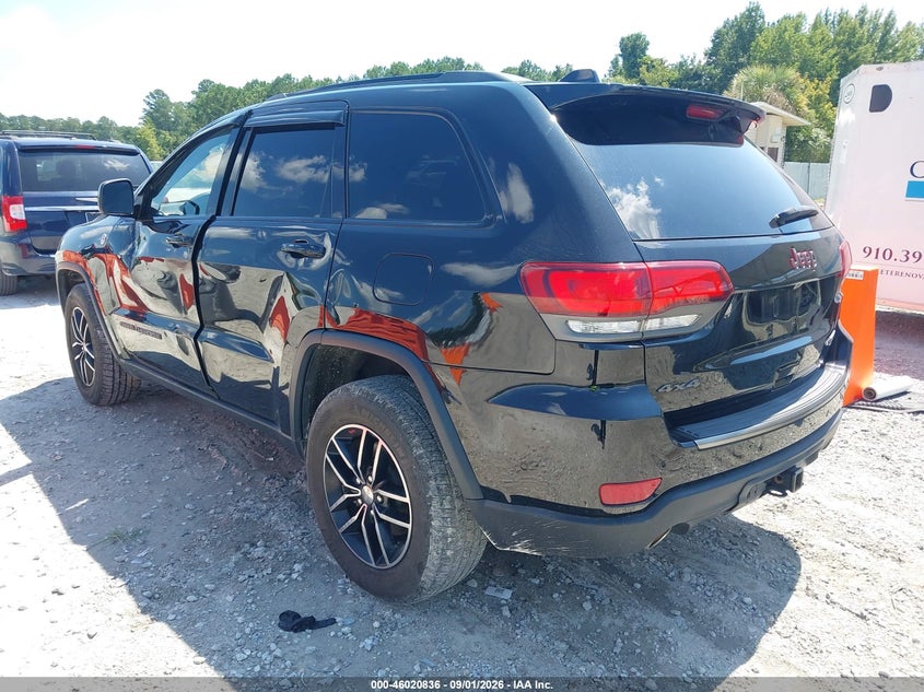Vin: 1c4rjflt8jc363563, lot: 46520227, jeep grand cherokee trailhawk 4x4 20183