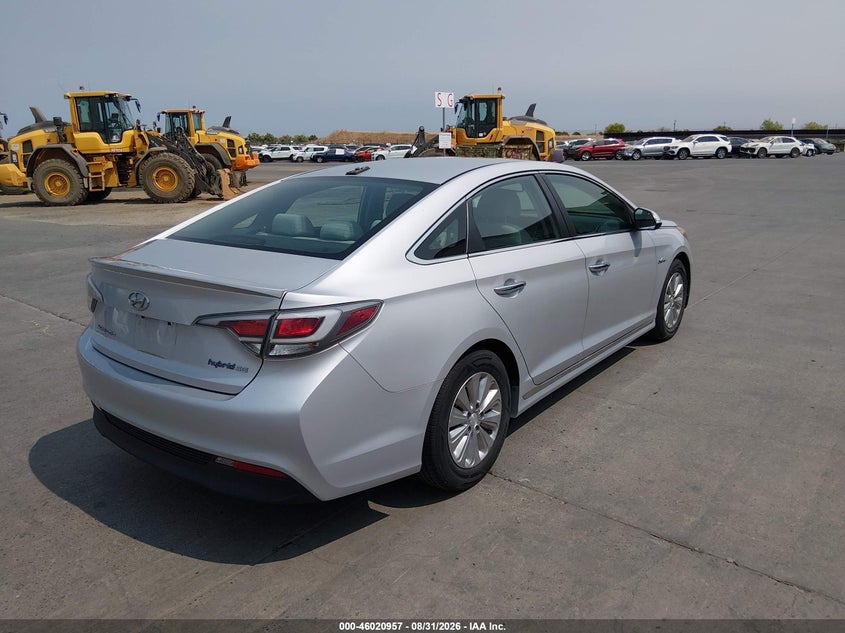 Vin: kmhe24l17ha046731, lot: 46520348, hyundai sonata hybrid se 20174