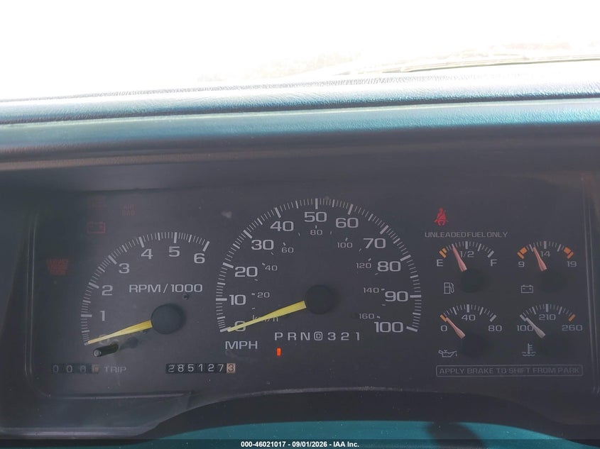 CHEVROLET C1500 1998 VIN 2GCEC19M8W1221710