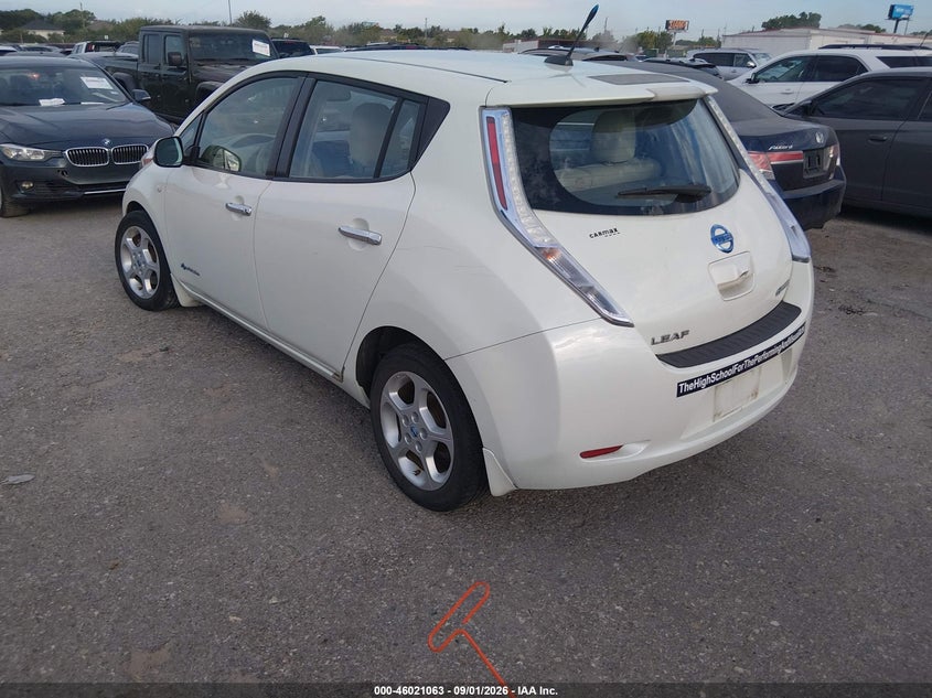 2012 NISSAN LEAF auction photo 3