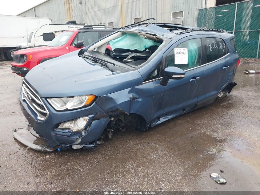 Vin: maj6s3kl1nc466500, lot: 46520458, ford ecosport titanium 20222