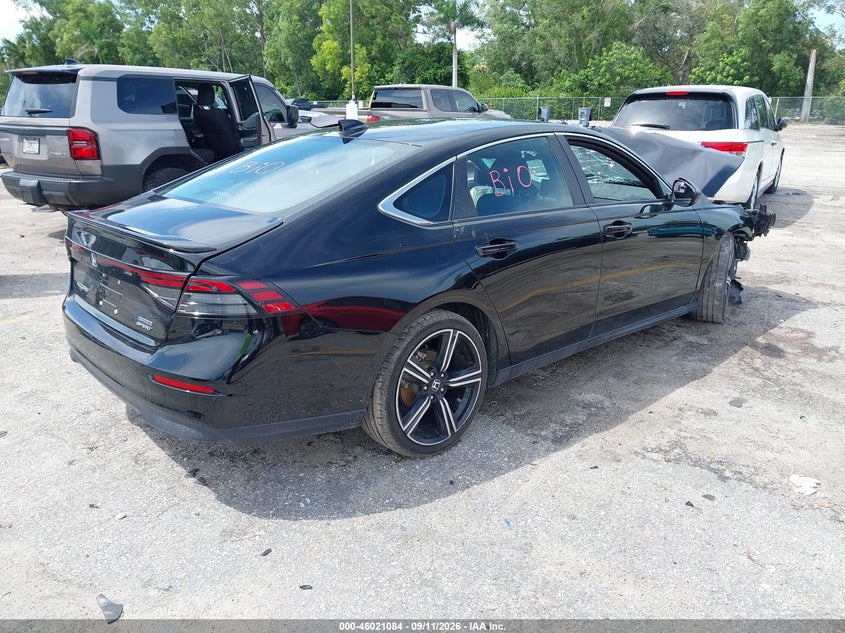 Vin: 1hgcy2f57pa023432, lot: 46520475, honda accord hybrid sport 20234