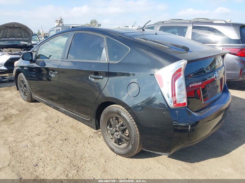 TOYOTA PRIUS 2012 VIN JTDKN3DU5C1505877