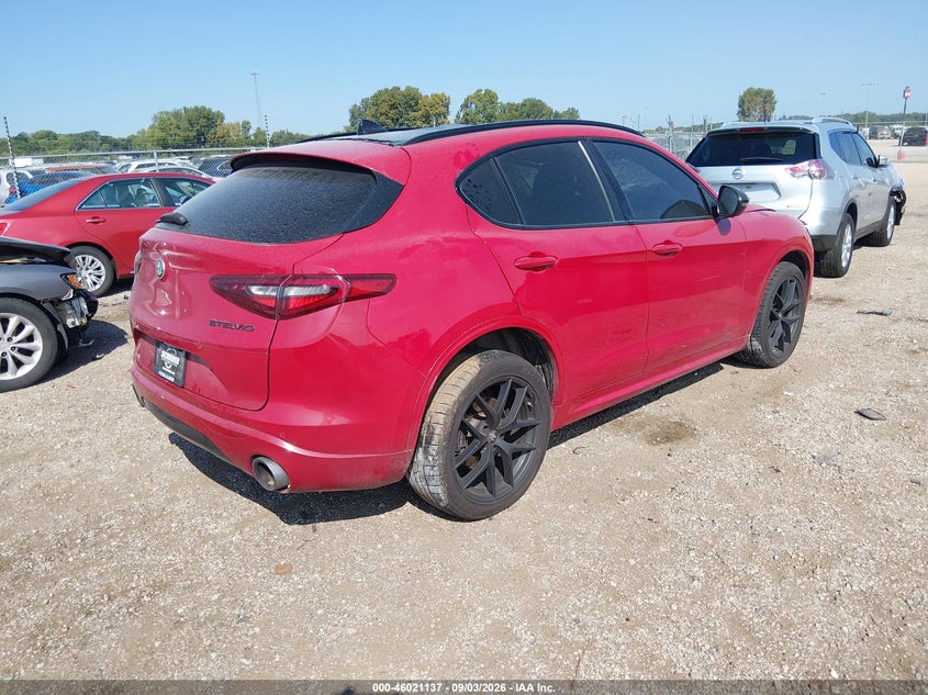 Vin: zaspakbn5m7d11475, lot: 46520528, alfa romeo stelvio ti awd 20214