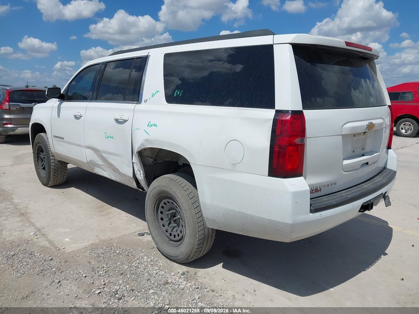 Vin: 1gnschkc9gr169727, lot: 46520681, chevrolet suburban lt 20163