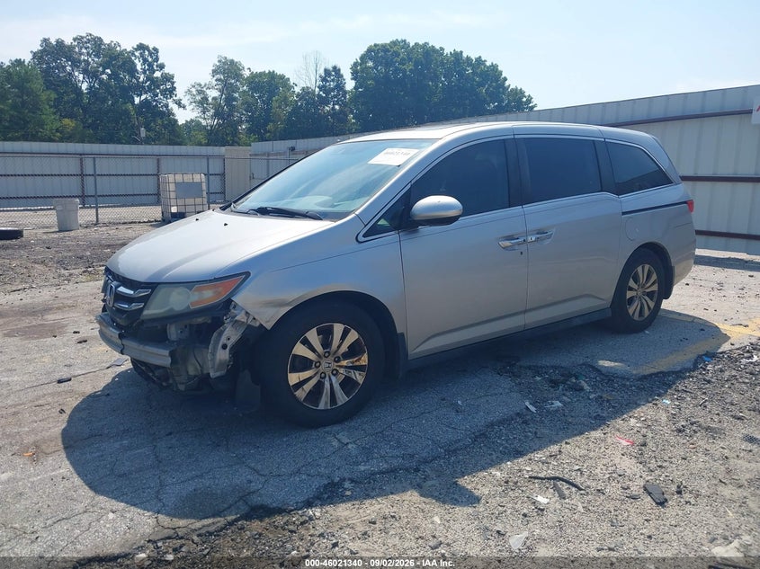 Vin: 5fnrl5h67fb041479, lot: 46520731, honda odyssey ex-l 20152
