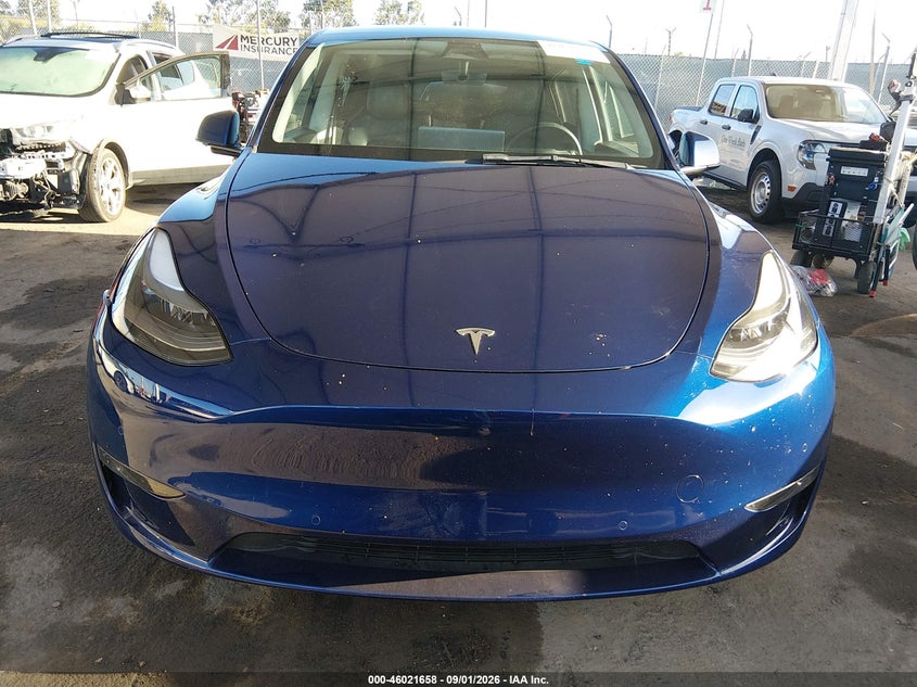 TESLA MODEL Y 2021 VIN 5YJYGDEF4MF197491