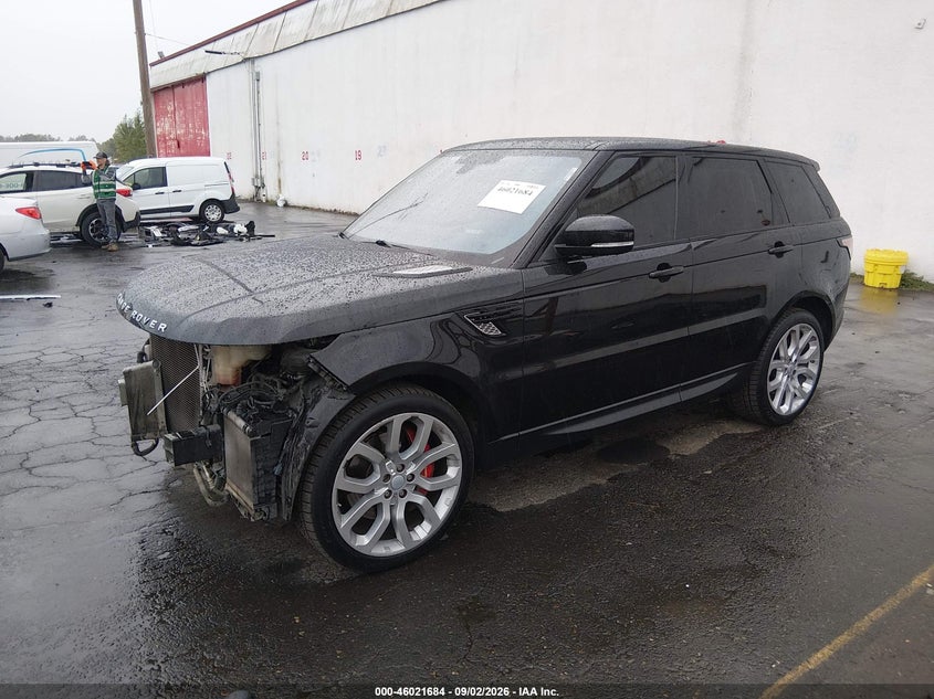 Vin: salwr2ef0ga121181, lot: 46521075, land rover range rover sport 5.0l v8 supercharged/5.0l v8 supercharged dynamic 20162