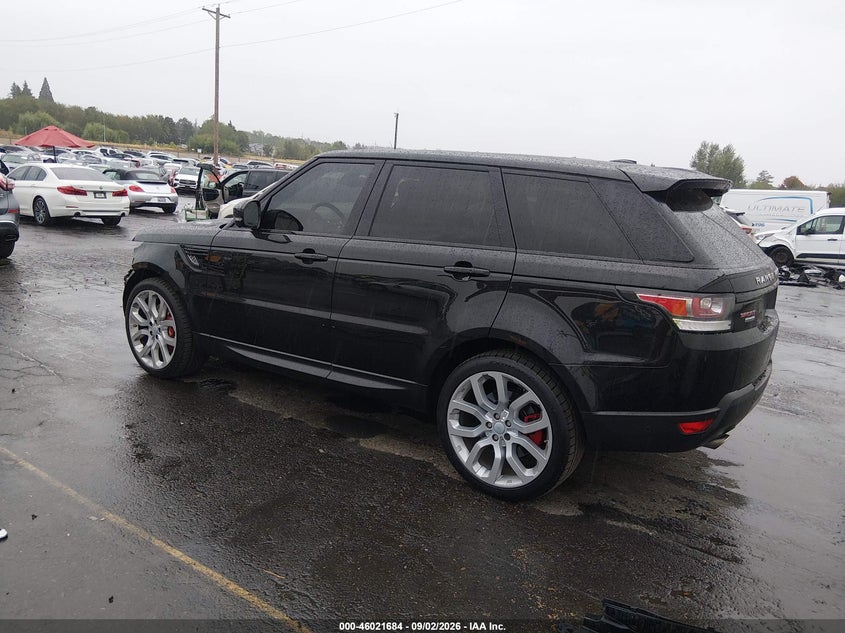 Vin: salwr2ef0ga121181, lot: 46521075, land rover range rover sport 5.0l v8 supercharged/5.0l v8 supercharged dynamic 20163