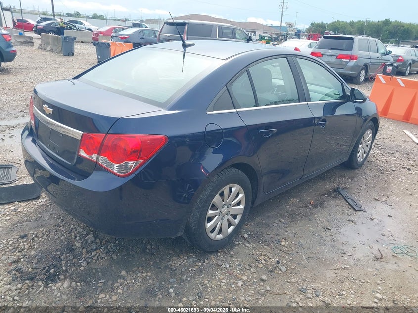 Vin: 1g1pd5sh0b7184605, lot: 46521084, chevrolet cruze ls 20114