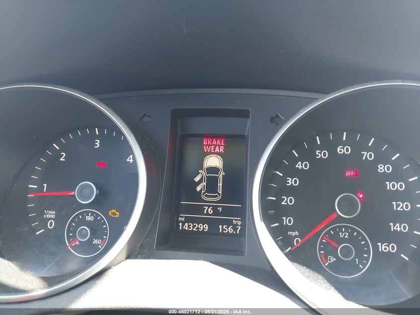 VOLKSWAGEN GOLF 2013 VIN WVWNM7AJ5DW132412