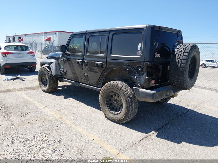 Vin: 1c4hjxdg1jw153064, lot: 46521137, jeep wrangler unlimited sport s 4x4 20183