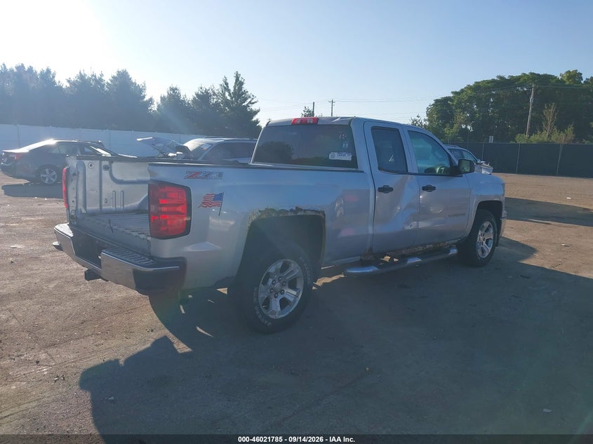 Vin: 1gcvkrecxez115165, lot: 46521176, chevrolet silverado 1500 lt 20144