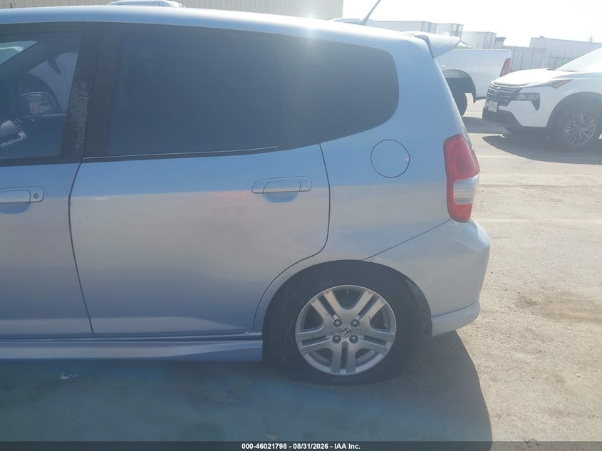 HONDA FIT 2008 VIN JHMGD38698S065831