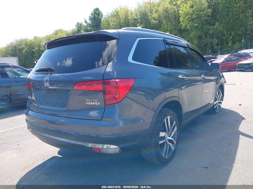 Vin: 5fnyf6h06gb072146, lot: 46521326, honda pilot elite 20164