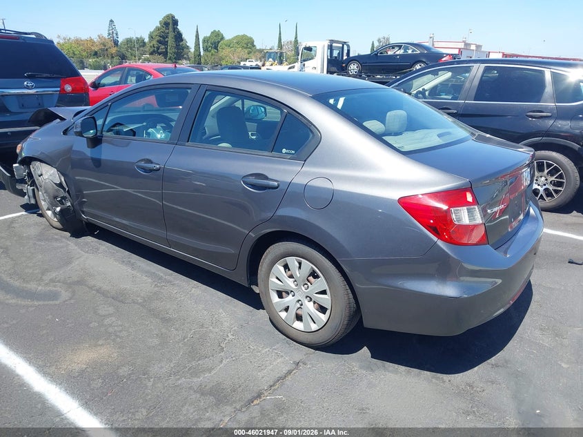 2012 HONDA CIVIC auction photo 3