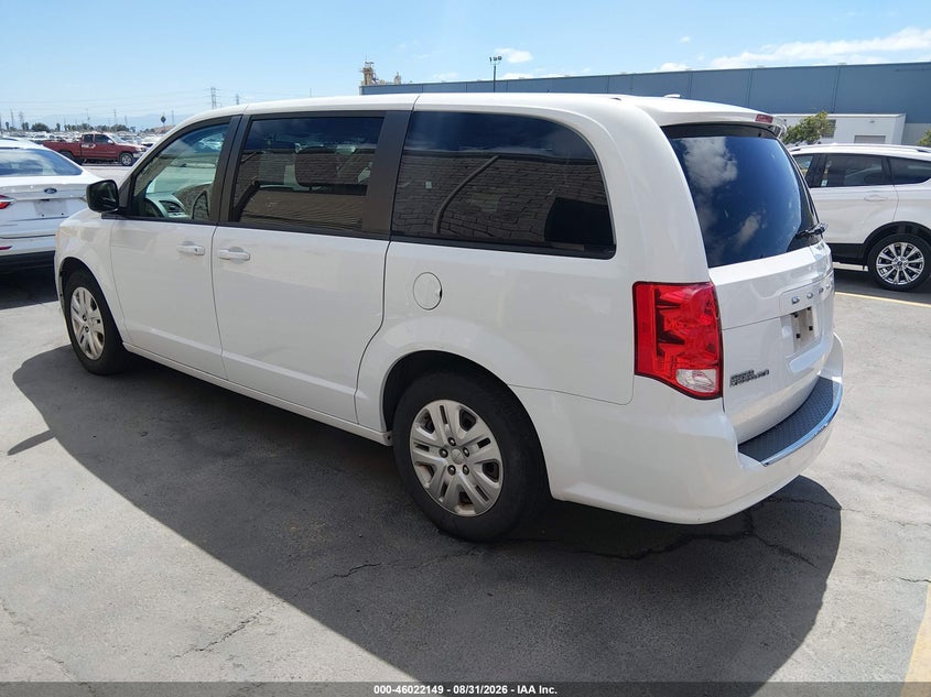 Vin: 2c4rdgbg0jr254829, lot: 46521540, dodge grand caravan se 20183