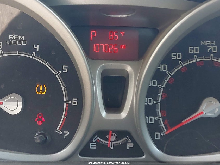 FORD FIESTA 2011 VIN 3FADP4EJ7BM121605