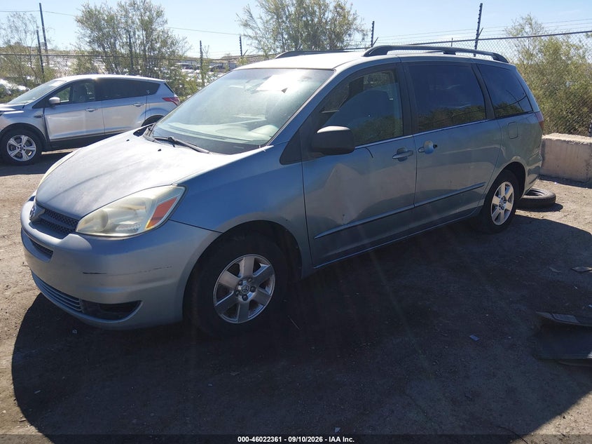 2005 Toyota Sienna, Обычный износ, IAAI, VIN 5TDZA23C55S224259 — фото 2