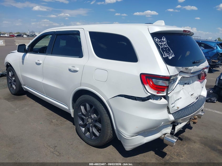 Vin: 1c4sdjct0hc726105, lot: 46521798, dodge durango r/t awd 20173