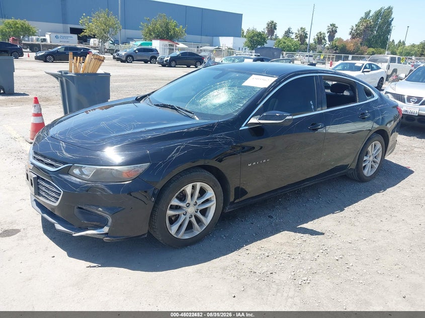 2017 Chevrolet Malibu, Vandalized, IAAI, VIN 1G1ZE5ST7HF107173 — photo 2