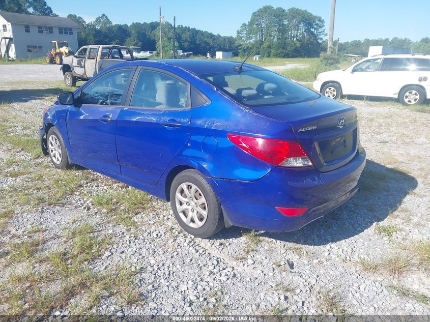 Vin: kmhct4ae1cu151539, lot: 46521865, hyundai accent gls 20123