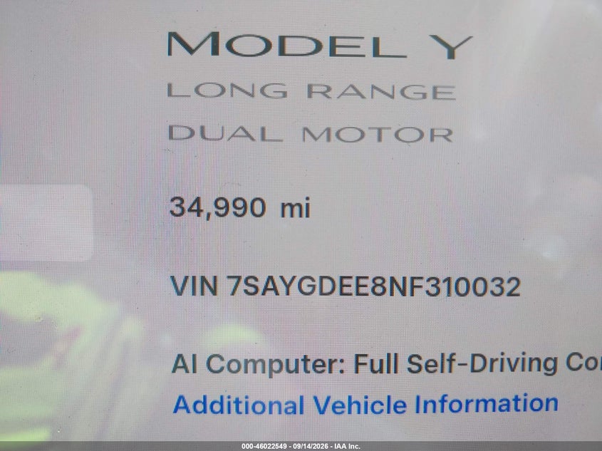 TESLA MODEL Y - zdjęcie 15