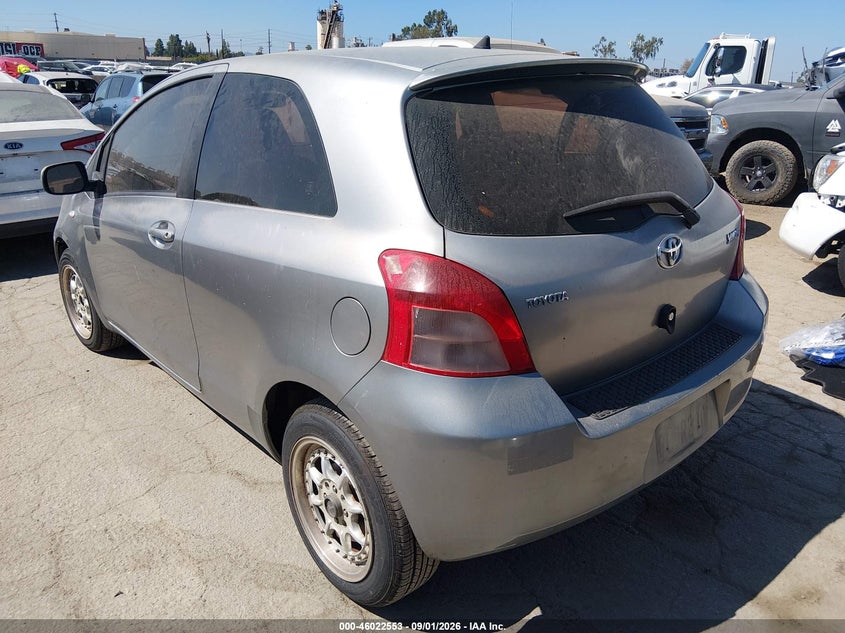 TOYOTA YARIS 2007 VIN JTDJT923275063606