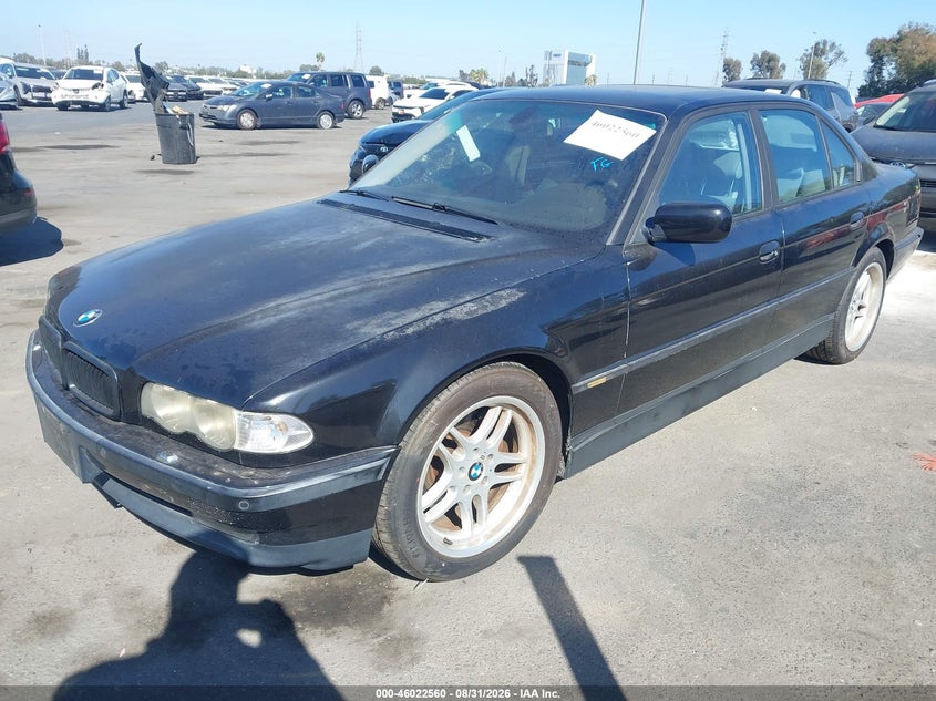 BMW 740IA 2000 VIN WBAGG8345YDN76580