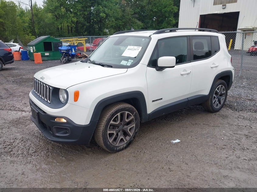 Vin: zaccjbbt0fpc06662, lot: 46521968, jeep renegade latitude 20152
