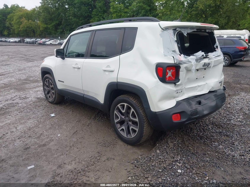 Vin: zaccjbbt0fpc06662, lot: 46521968, jeep renegade latitude 20153