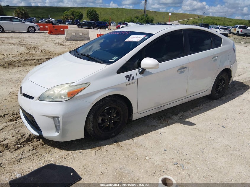 2012 TOYOTA PRIUS auction photo 2