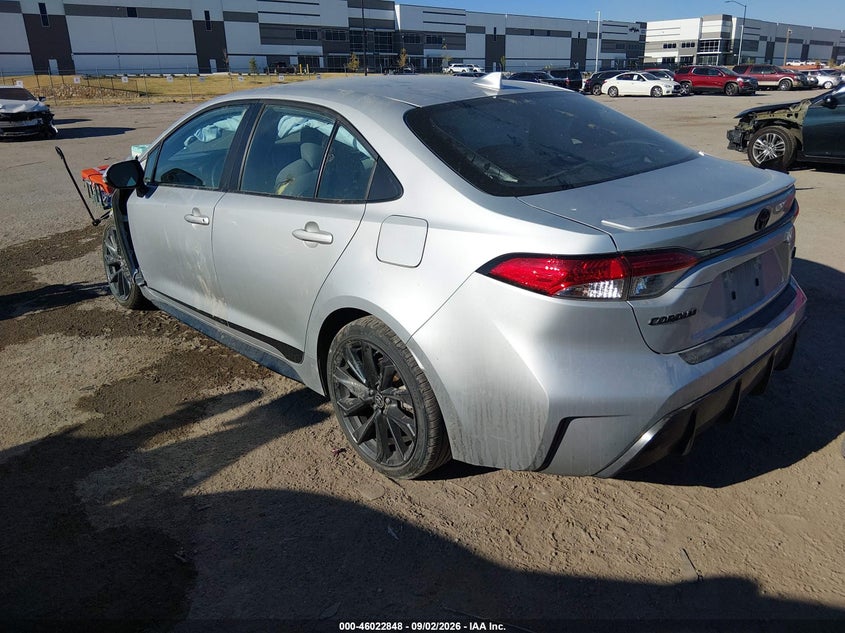 Vin: 5yfs4mcexrp202245, lot: 46522239, toyota corolla se 20243