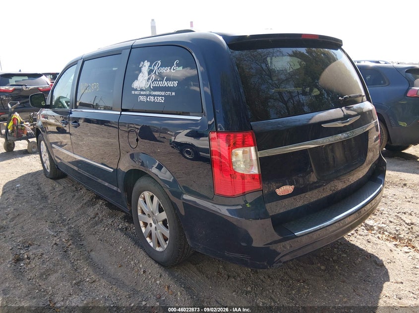 Vin: 2c4rc1bg3dr564557, lot: 46522264, chrysler town & country touring 20133