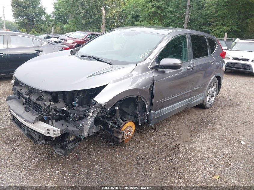 2017 Honda Cr-V Ex-L/Ex-L Navi, Front End, IAAI, VIN 7FARW1H86HE043829 — photo 2