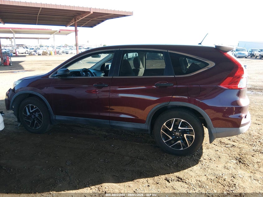 2016 HONDA CR-V SPORT UTILITY VEHICLE 2.4L I-4 DI, DOHC, VVT, REGULAR , 185HP