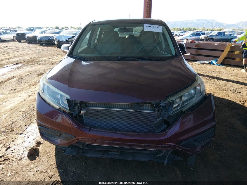 2016 HONDA CR-V SPORT UTILITY VEHICLE 2.4L I-4 DI, DOHC, VVT, REGULAR , 185HP