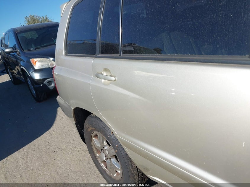 2003 TOYOTA HIGHLANDER SPORT UTILITY VEHICLE 3.0L V-6 DOHC, VVT, REGULAR , 220HP