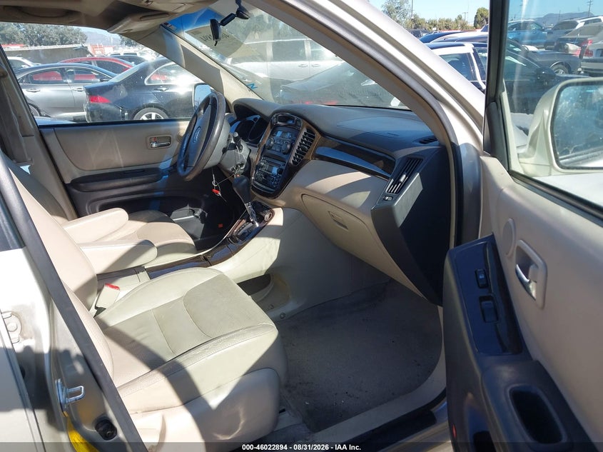 2003 TOYOTA HIGHLANDER SPORT UTILITY VEHICLE 3.0L V-6 DOHC, VVT, REGULAR , 220HP